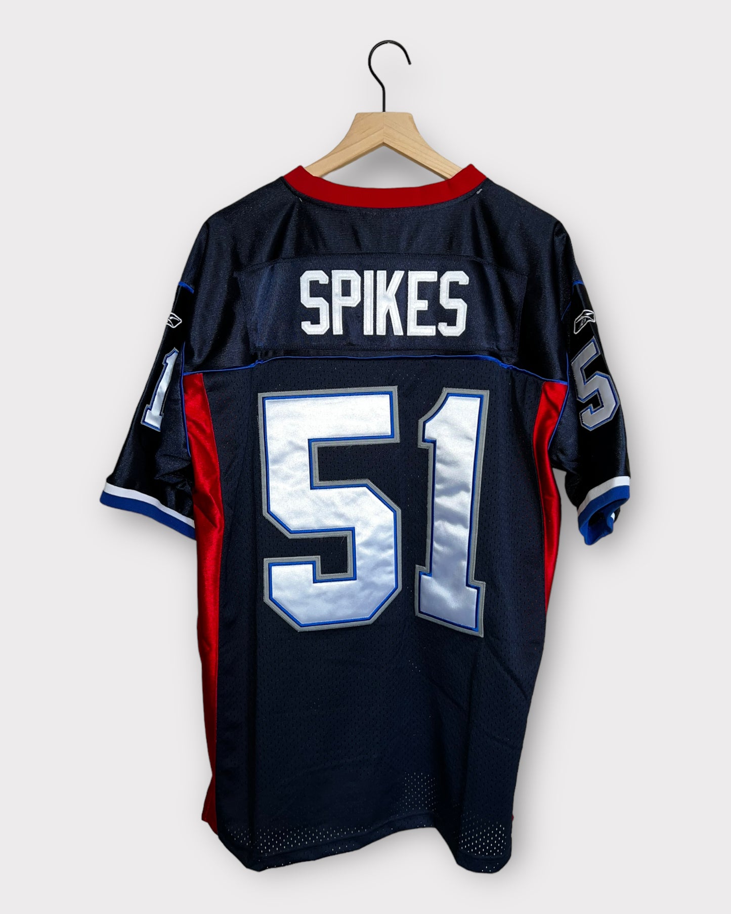 Vintage Reebok Buffalo Bills Takeo Spikes NFL Jersey Size 48