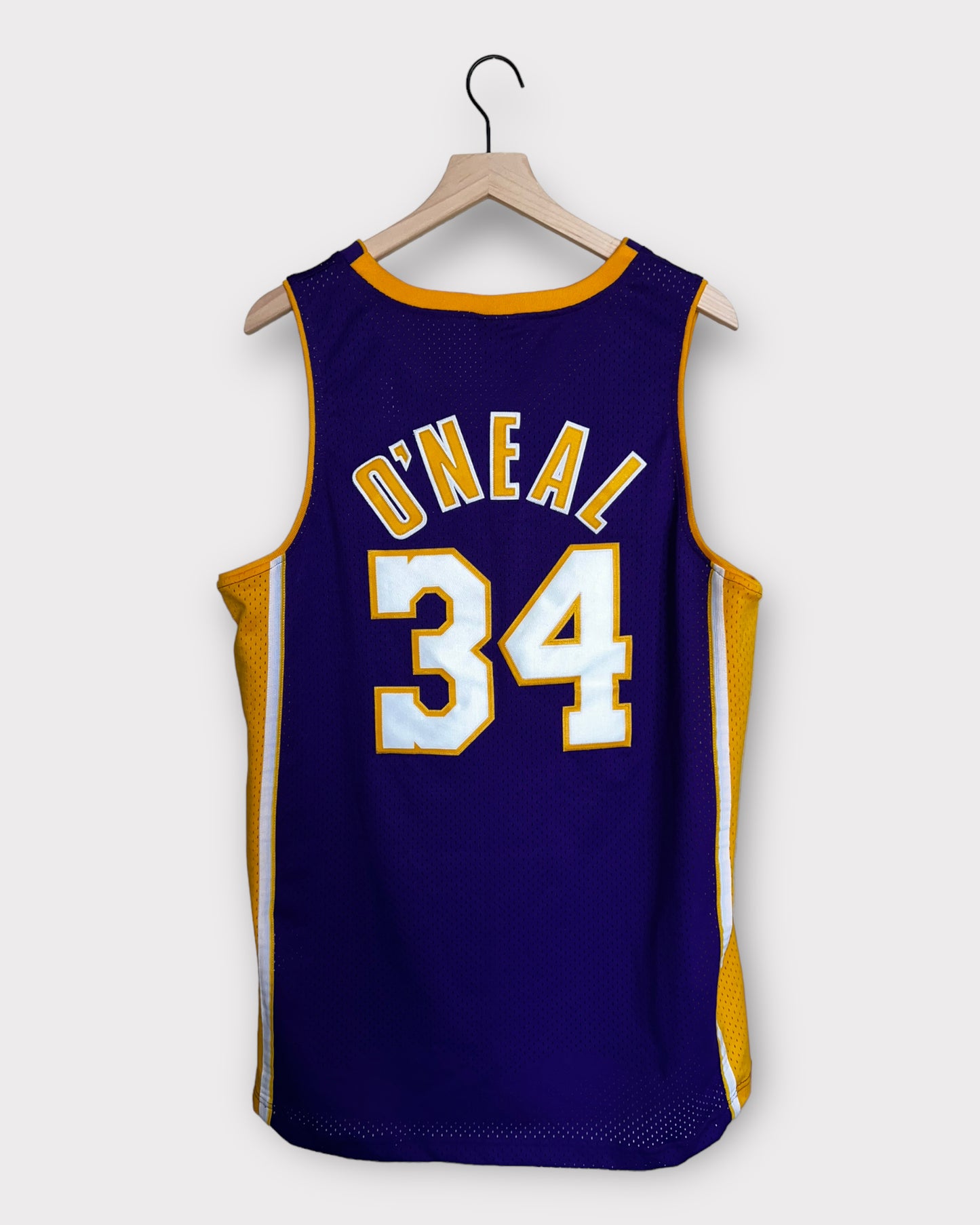 Vintage Nike Los Angeles Lakers Shaquille O'Neal #34 Swingman Jersey Men's Large