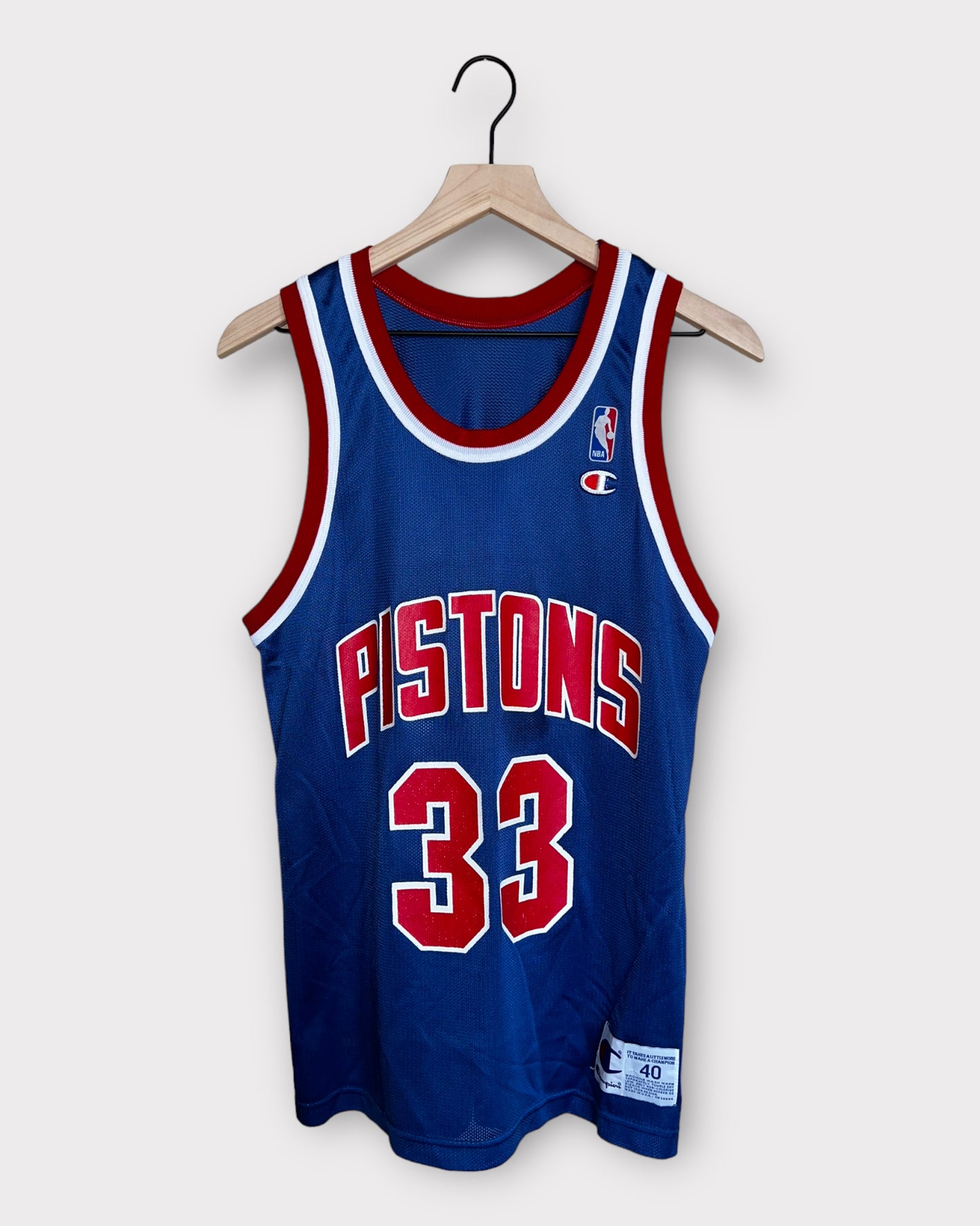 Vintage Champion Detroit Pistons Grant Hill NBA Jersey Size 40